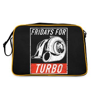 Tuner de moteur turbocompresseur à cylindrée turbocompresseur - Sac Retro - noir/or - Dos