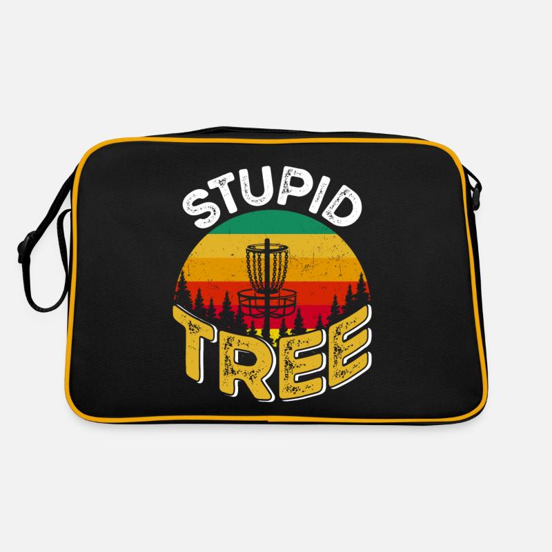 Funny Disc Golfer Retro Bag