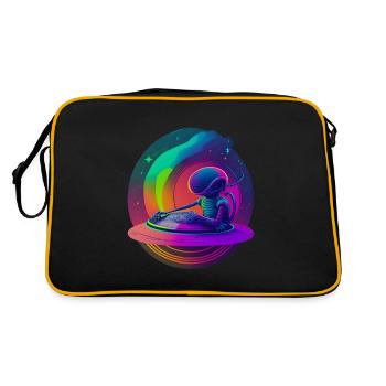 Alien DJ - Retro Bag - black/gold - Back