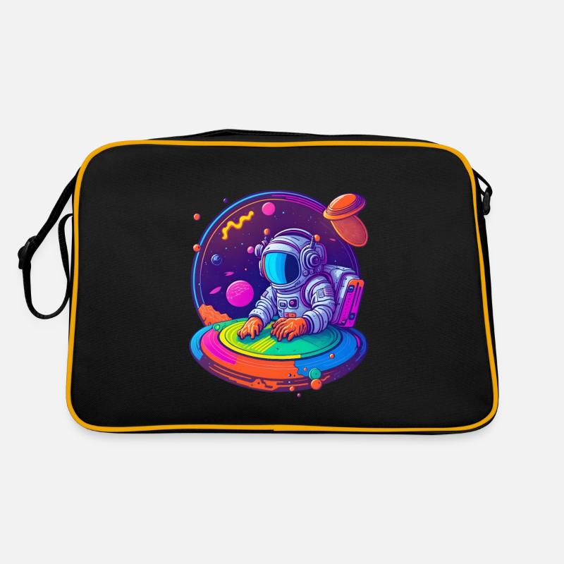 DJ Astronaute Rétro - Sac Retro - noir/or