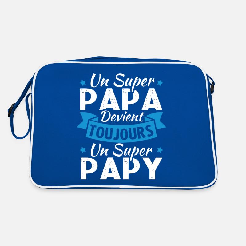 Un super papa devient toujours un super papy Sac Retro
