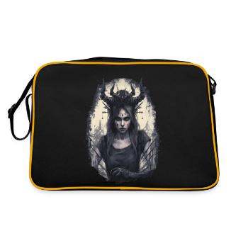 Séduction Fille Devil Evil Goth Gothique Dark - Sac Retro - noir/or - Dos