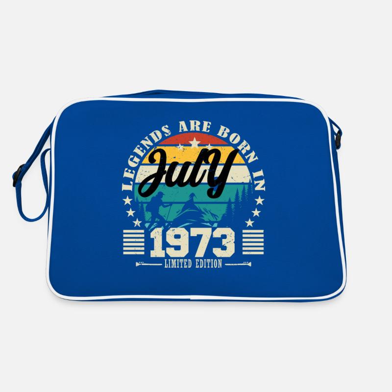 Juli 1973. Geburtstagsgeschenk Juli 1973. Retro Tasche
