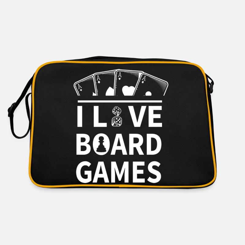 boardgame chess backgammon game night Retro Tasche
