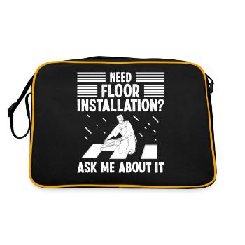 Installation au sol pour hommes - Sac Retro - noir/or - Dos
