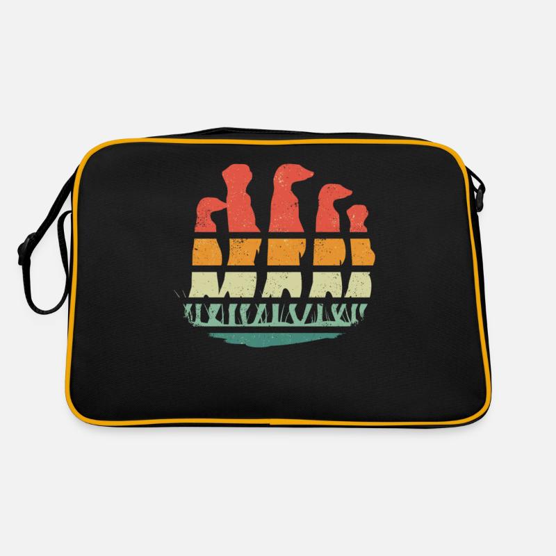 Erdmännchen Scharrtier Tier Retro Tasche