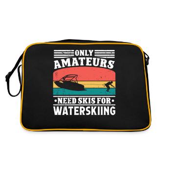Seuls les amateurs ont besoin de skis pour le ski nautique - Sac Retro - noir/or - Dos