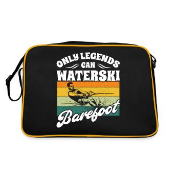 Barefoot Waterskiing - Retro Bag - black/gold - Back