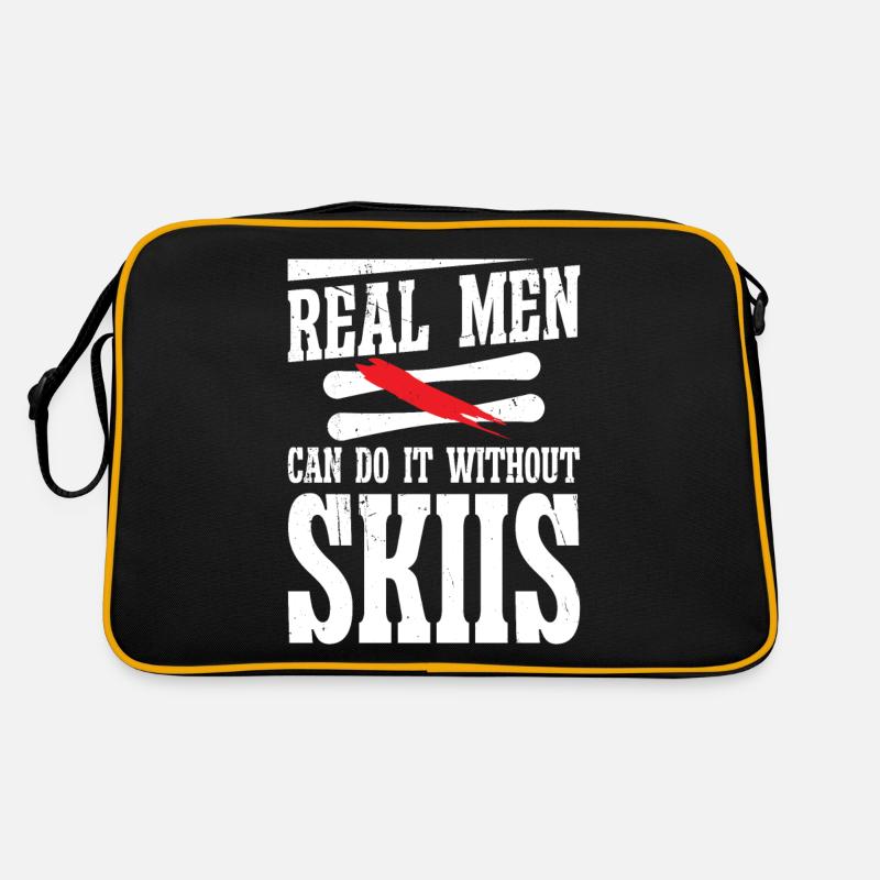 Real men can do it without skiis Retro Bag