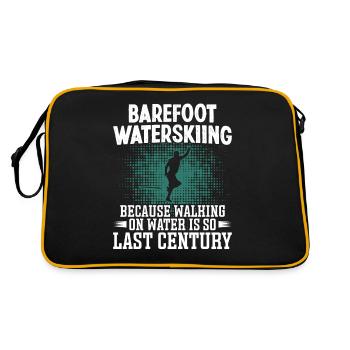 Barefoot waterskiing - Retro Bag - black/gold - Back