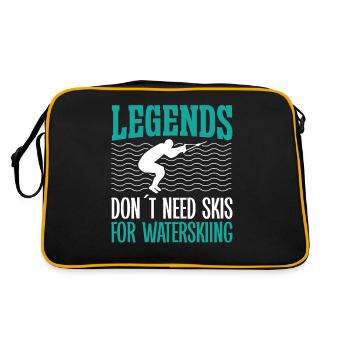 Pas besoin de skis pour faire du ski nautique - Sac Retro - noir/or - Dos