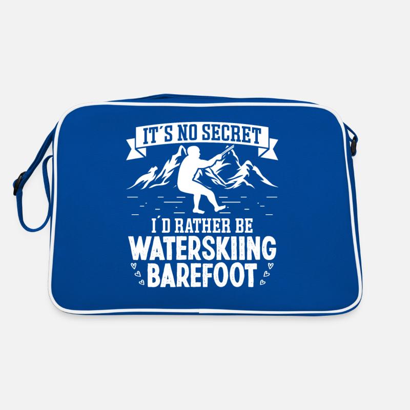 I'd rather be waterskiing barefoot Retro Tasche