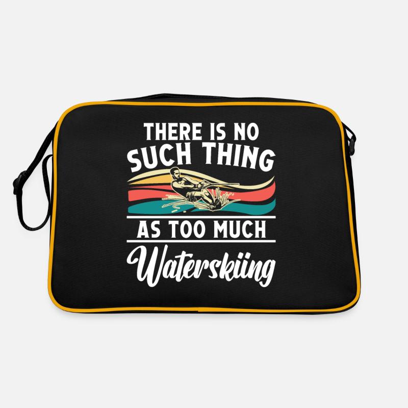There is no such thing as too much - Retro Tasche - Schwarz/Gold