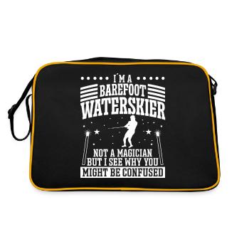 Barefoot Waterskiing - Retro Bag - black/gold - Back