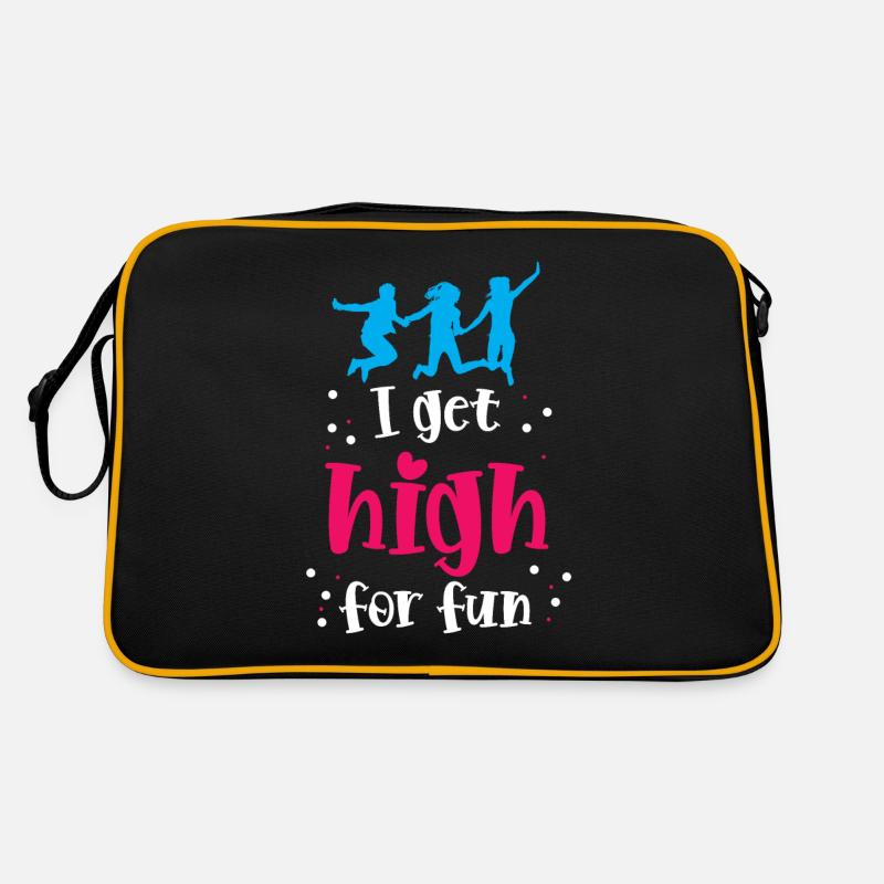 I get high for fun Retro Bag