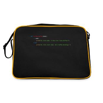 Programmer Computer Scientist Nerd Software Engineer - Retro Bag - black/gold - Back