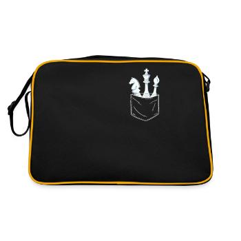 Échecs Joueur d’échecs Figurine d’échecs - Sac Retro - noir/or - Dos