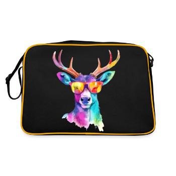 Zazo the Deer - Retro Bag - black/gold - Back