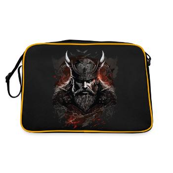 Viking - evil Viking Odin - Retro Bag - black/gold - Back