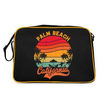 Palm beach California Surfing Paradise - Sac Retro - noir/or - Dos