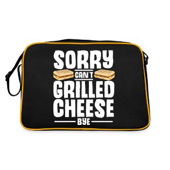 Amour Fromage Grillé Hommes Femmes - Sac Retro - noir/or - Dos