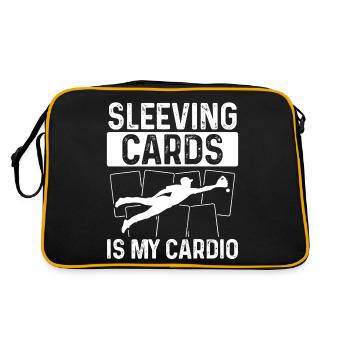 Funny Baseball Card Design - Retro Bag - black/gold - Back