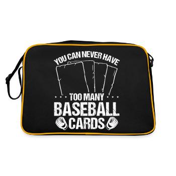 Funny Baseball Card Design - Retro Bag - black/gold - Back