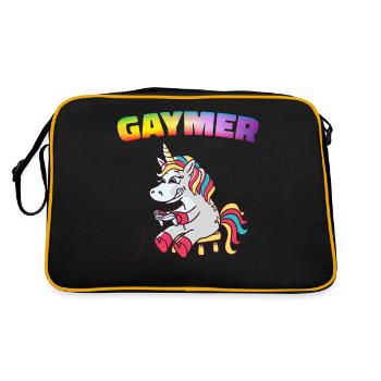 Licornes Licornes Créatures mythiques Mystiques - Sac Retro - noir/or - Dos