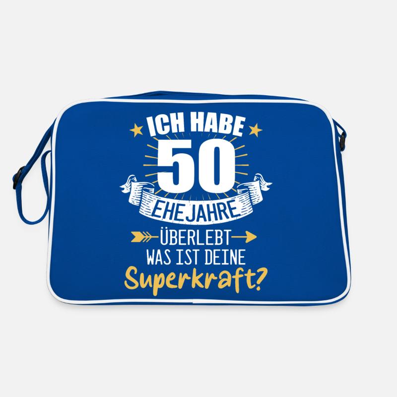 50 Hochzeitstag Geschenk Ehejahre Retro Tasche