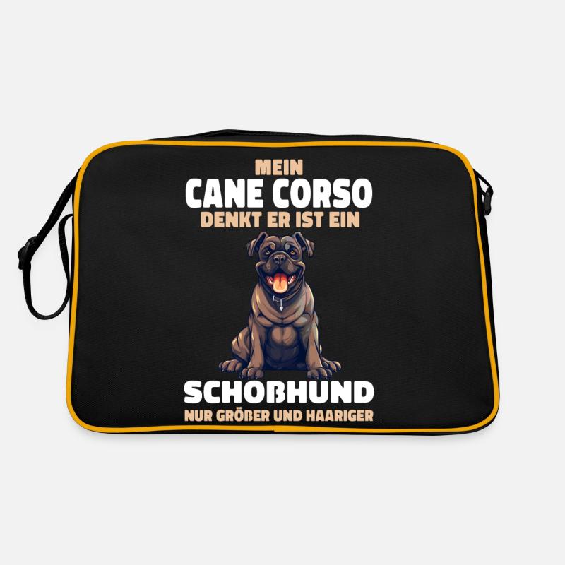 Cane Corso Italiano Hund Retro Tasche