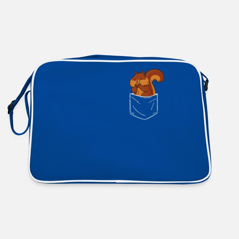 Eichhörnchen Baumhörnchen Squirrel Retro Tasche