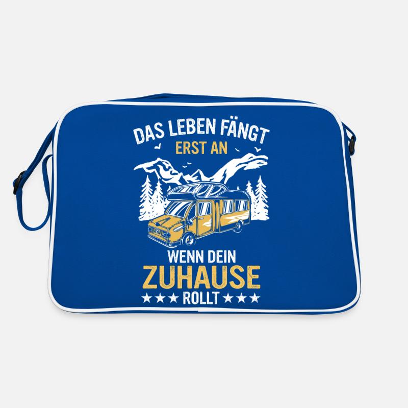 Camping Wohnwagen Camper Retro Tasche
