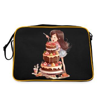 Sweet Celebration The Cake Loving Girl - Retro Bag - black/gold - Back