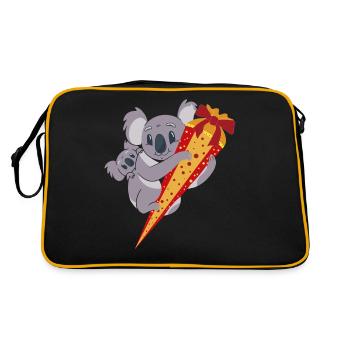 Koala School Cone Back to School School Child ABC Sagittarius - Retro Bag - black/gold - Back