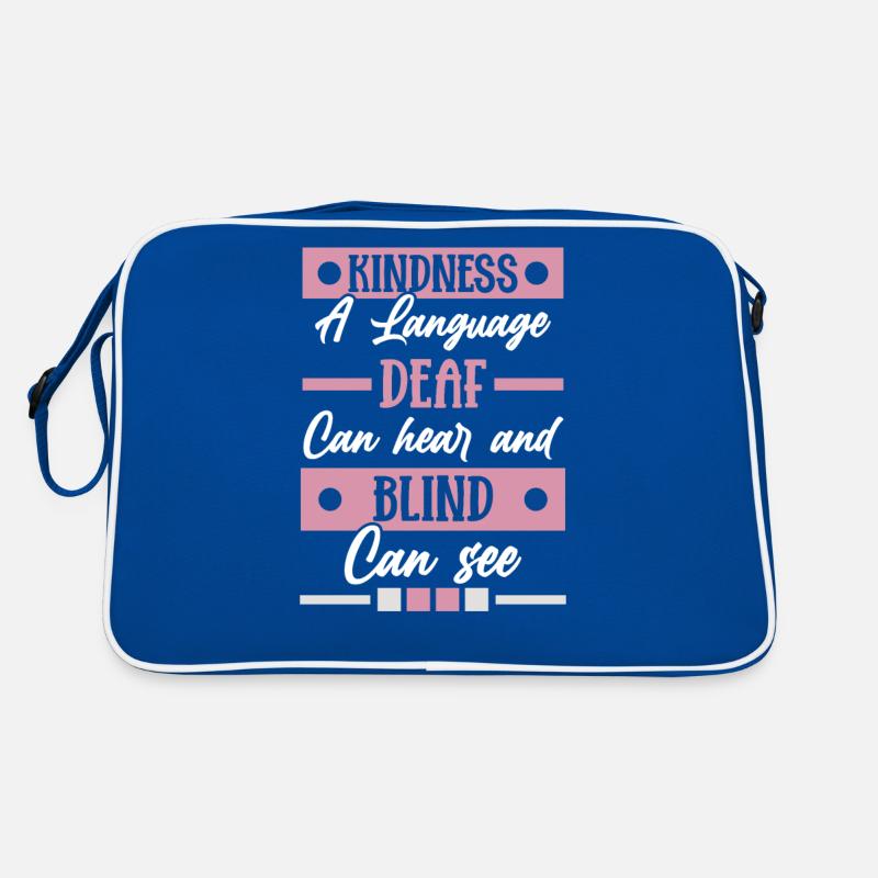Blind Blindness Awareness Visual Impairment Retro Bag