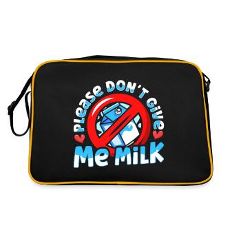 Lactose Intolerant Dairy - Retro Bag - black/gold - Back