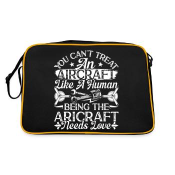 Love Avion aviation - Sac Retro - noir/or - Dos