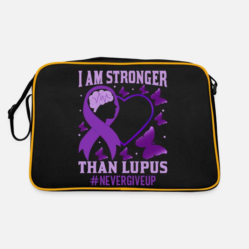 Lupus Bewusstseins Monat Retro Tasche