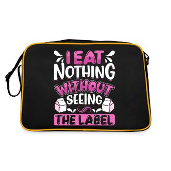 Lactose Intolerant Dairy - Retro Bag - black/gold - Back