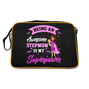 Stepmother - Retro Bag - black/gold - Back