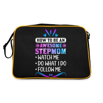 Stepmother - Retro Bag - black/gold - Back