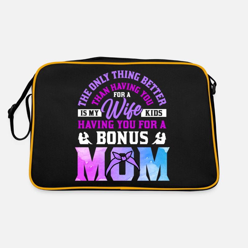 Stiefmutter Muttertag Stiefmama Mutter Retro Tasche