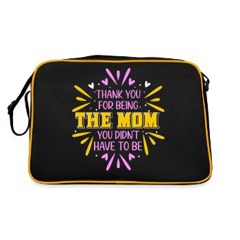 Stepmother Mother's Day Stepmom Mother - Retro Bag - black/gold - Back