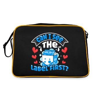 Lactose Intolerant Dairy - Retro Bag - black/gold - Back