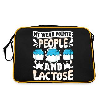 Lactose Intolerant Dairy - Retro Bag - black/gold - Back