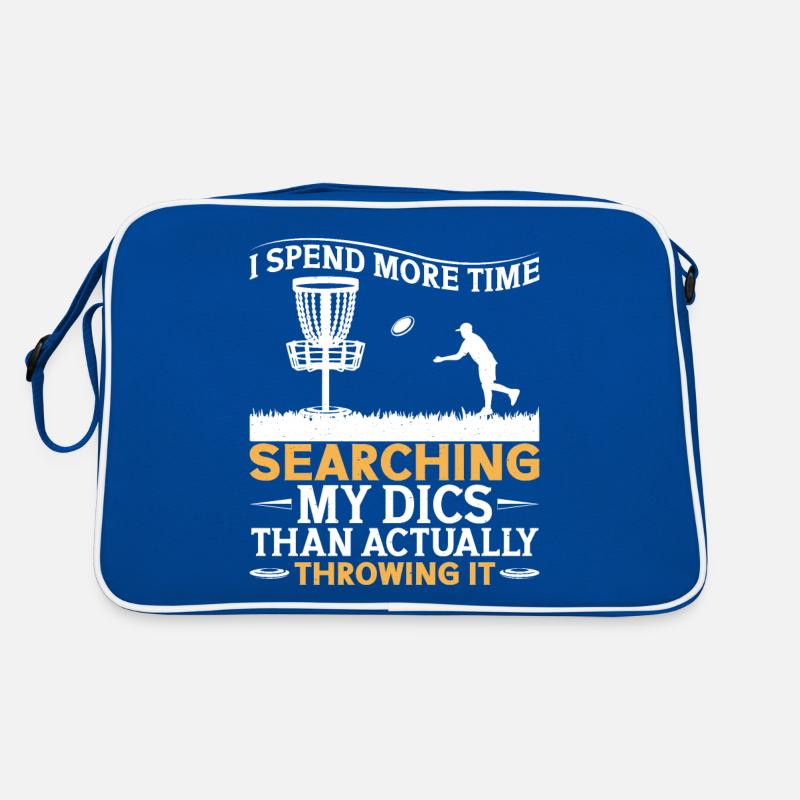Disc Golfer hit Trees and Curse Retro Tasche