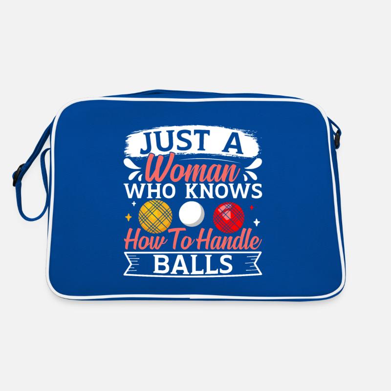 Funny Bocce Game Retro Tasche
