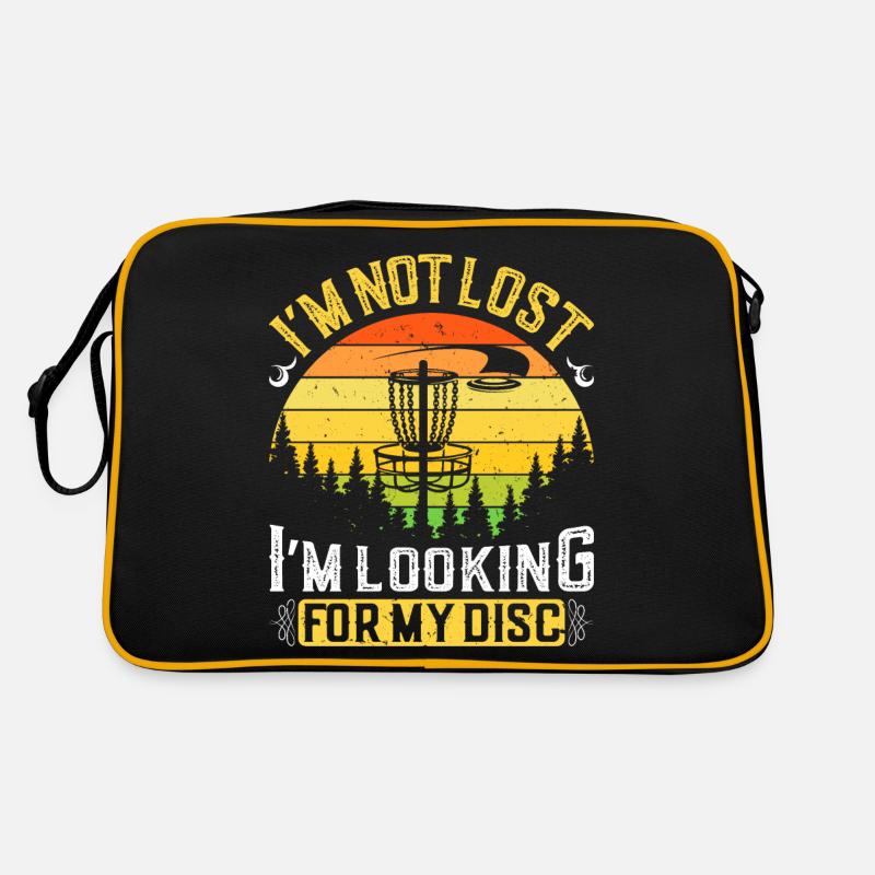 Disc Golfer hit Trees and Curse Retro Tasche
