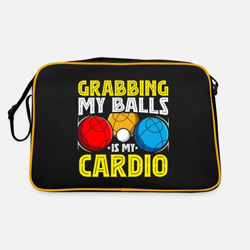 Funny Bocce Game Retro Tasche