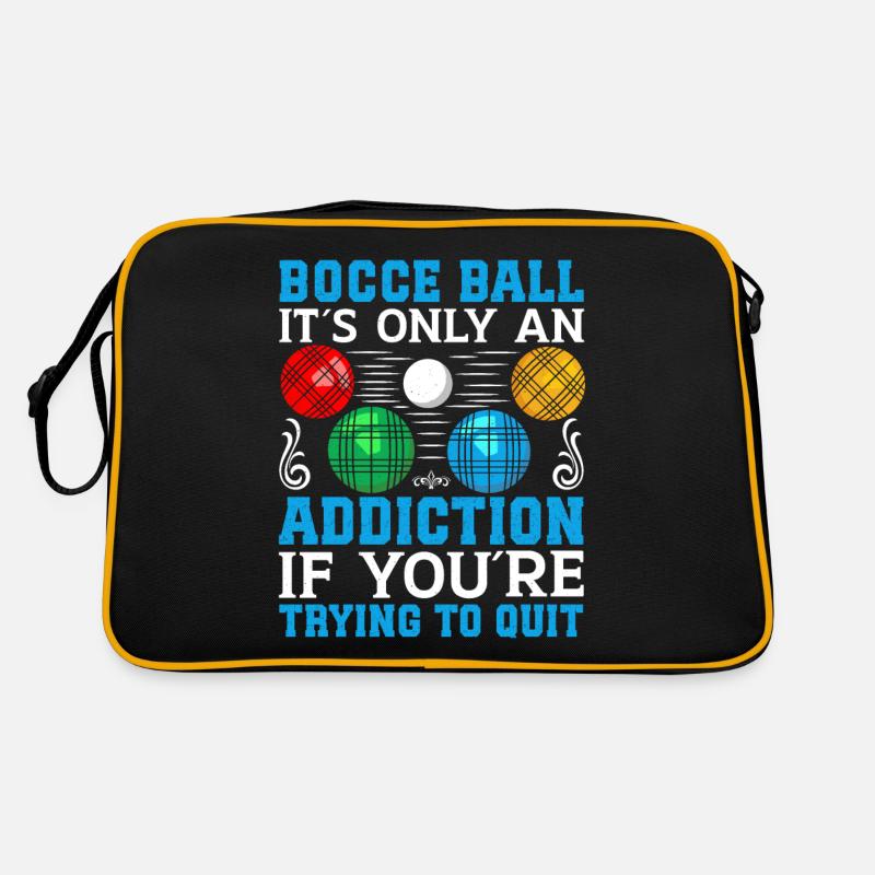 Funny Bocce Game Retro Tasche